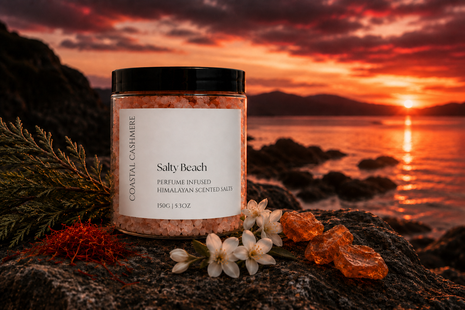 Coastal Cashmere next Salty Beach scent